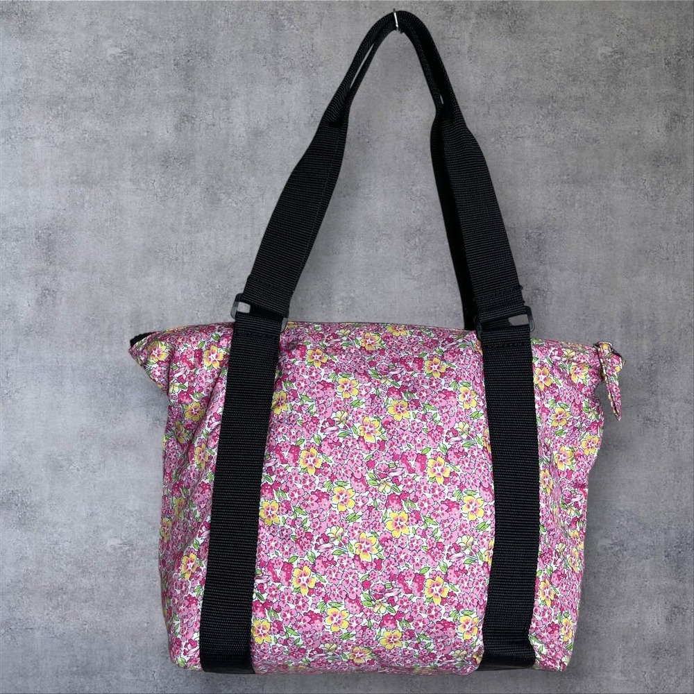 Lauren Ralph Lauren Pink Floral Shoulder Handbag‎ Diaper Bag Tote Beach Cruise - Picture 4 of 12